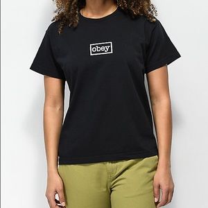 Obey Typewriter Black T-Shirt